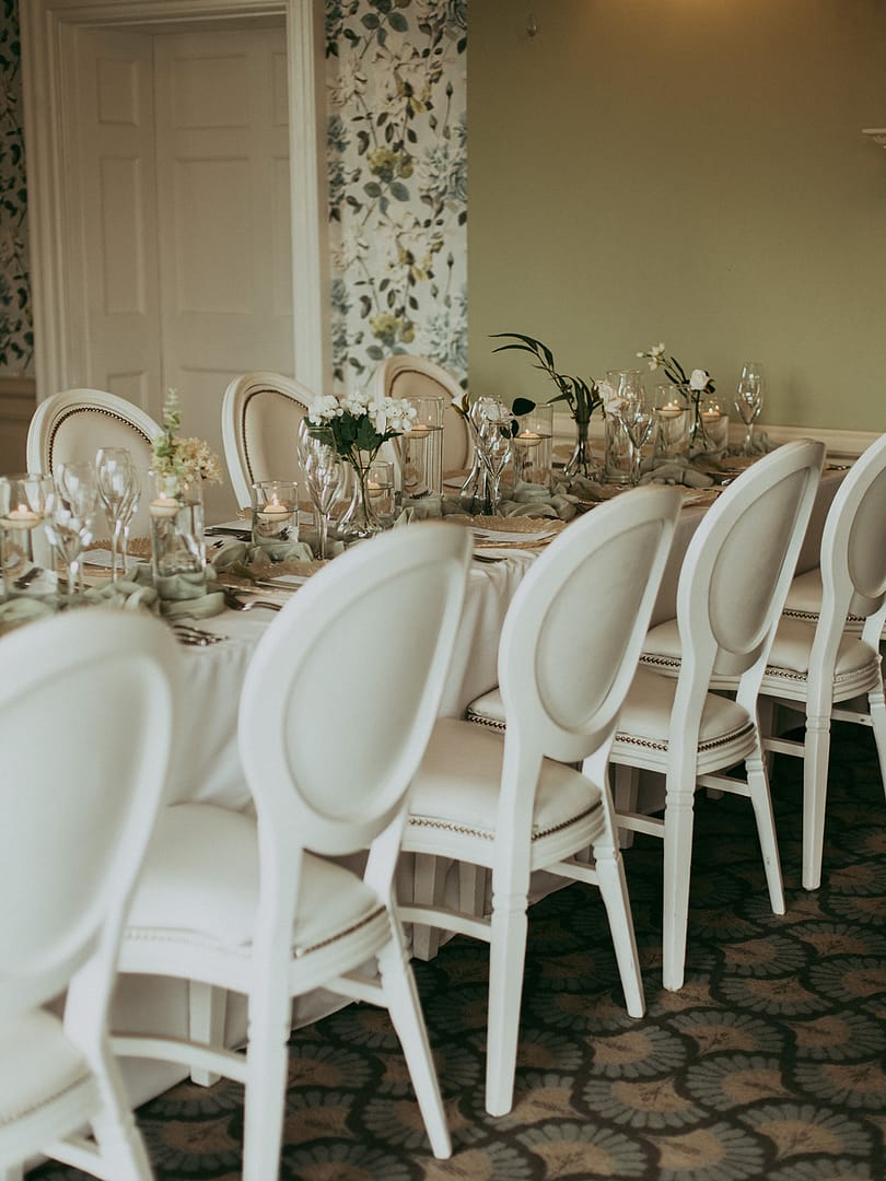 White Louis Chair for Hire - Luxury Wedding Furniture Hire