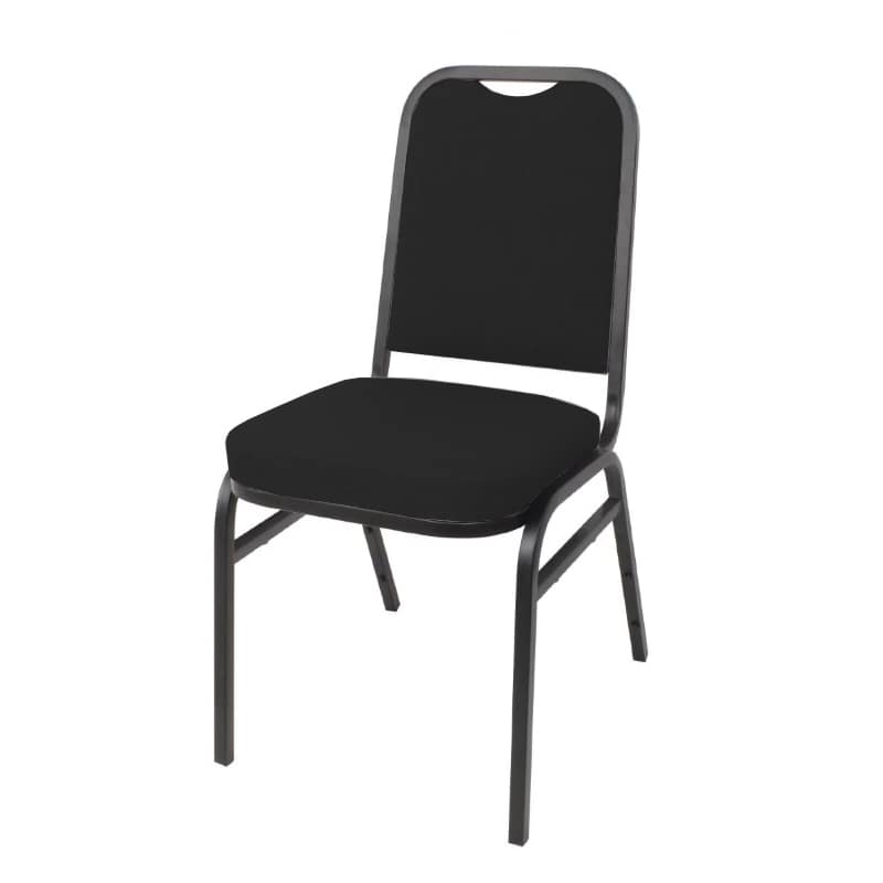 Black Stackable Compact Chairs Cross Back Chairs For Sale